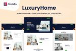 LuxuryHome - Interior Design & Furniture Elementor Template Kit