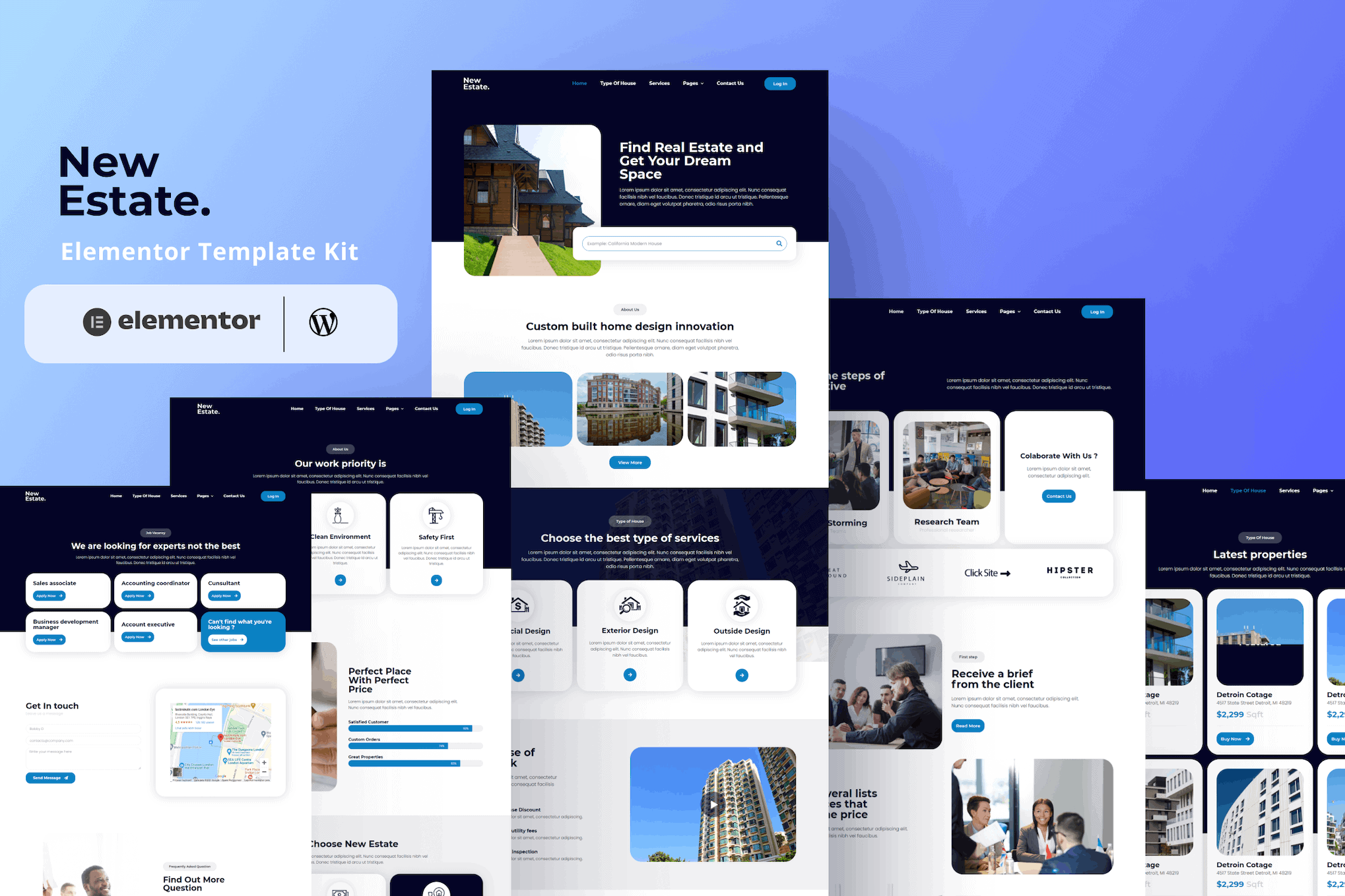New Estate - Real Estate Elementor Template Kit