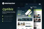 Optibiz – Finance & Business Consulting Elementor Template Kit