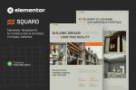 Squaro - Modern Construction & Architect Elementor Template Kit