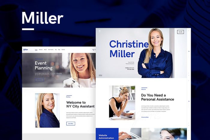 Christine Miller Theme by ThemeRex
