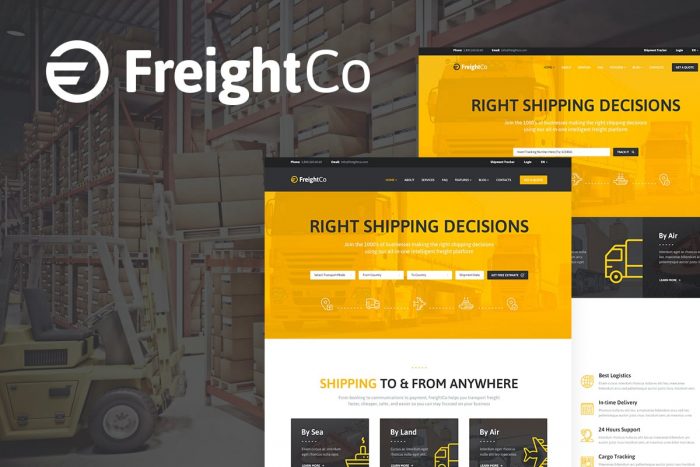 FreightCo Theme by ThemeRex